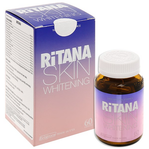 Viên Uống Ritana Skin Whitening Ecogreen - Hỗ Trợ Dưỡng Trắng Da, Làm Mờ Sạm Nám Từ Thiên Nhiên, 60 Viên