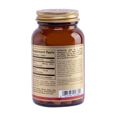(Hàng nhập khẩu) Viên uống Solgar Vitamin C 500mg With Rose Hips
