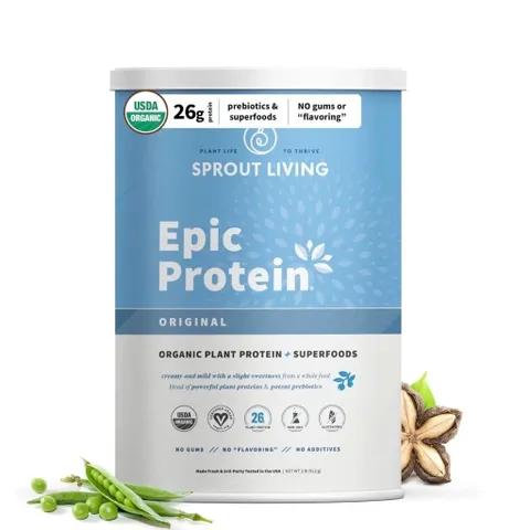 Protein Thực Vật Hữu Cơ Sprout Living Epic Protein - Bột Protein Chay Cao Cấp Giúp Tăng Cường Năng Lượng và Hỗ Trợ Sức Khỏe Toàn Diện