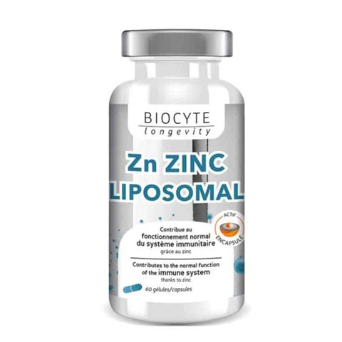 Viên uống bổ sung kẽm Biocyte Zn Zinc Liposomal - Tăng cường miễn dịch và hỗ trợ sức khỏe hiệu quả, dạng viên dễ sử dụng 60 viên