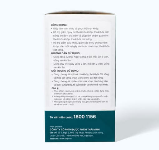 Viên uống Khương Thảo Đan Gold Thái Minh - Hỗ trợ xương khớp, giảm đau nhức, phục hồi sụn khớp - Hộp 30 viên bổ trợ khỏe mạnh