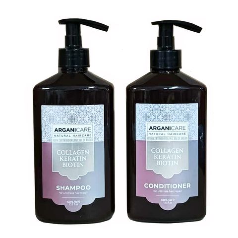 Dầu gội xả ArganiCare Collagen siêu mượt tóc