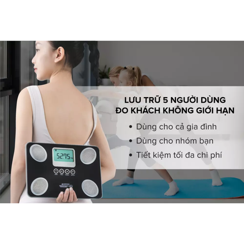 Cân Sức Khỏe Phân Tích Chỉ Số Cơ Thể Tanita BC-731 - Công Nghệ BIA Đo Lường Chính Xác BMI, Mỡ, Cơ và Nước, Thích Hợp Gia Đình