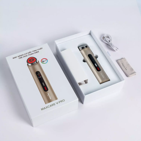 Máy Nâng Cơ Đẩy Tinh Chất 6in1 Maxcare V-Pro - Công Nghệ Làm Đẹp Hiện Đại Giúp Trẻ Hóa Da Tại Nhà