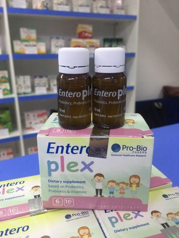 Men Vi Sinh Lợi Khuẩn Entero Plex Ý - Bổ Sung Probiotic Và Vitamin Nhóm B Cho Trẻ Em Và Người Lớn, Cải Thiện Tiêu Hóa, 6 Ống x 10ml