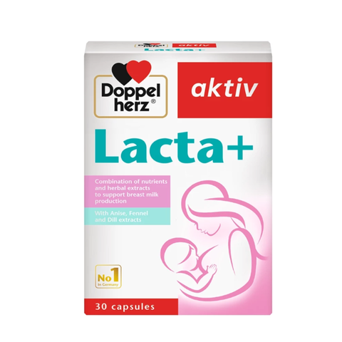 Viên Uống Doppelherz Lacta+ Hỗ Trợ Nâng Cao Chất Lượng Sữa Mẹ - Bổ Sung Vitamin và Khoáng Chất Cho Phụ Nữ Sau Sinh