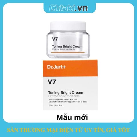 Kem Dưỡng Trắng Da V7 Toning Light Dr. Jart+ Hàn Quốc - 7 Vitamin Làm Sáng, Giảm Nám, Cấp Ẩm Cho Da Mượt Mà 50ml