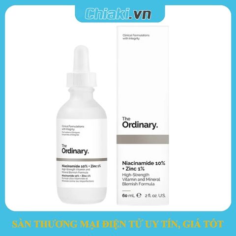 Serum The Ordinary Niacinamide 10% + Zinc 1% - Chống Viêm, Giảm Kích Ứng, Làm Sáng Da, Kiềm Dầu, 30ml/60ml