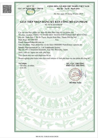 Viên Uống Nattokinase 2000FU Orihiro Nhật Bản - Hỗ Trợ Tim Mạch, Tăng Cường Lưu Thông Máu, Cải Thiện Sức Khỏe