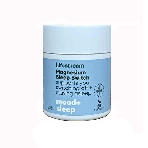 Viên Uống Hỗ Trợ Ngủ Ngon Lifestream Magnesium Sleep Switch - Giúp Giảm Căng Thẳng và Tăng Chất Lượng Giấc Ngủ Tự Nhiên