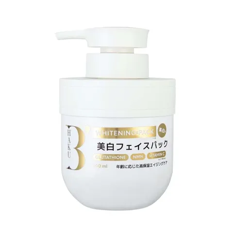 Kem ủ kích trắng toàn thân B'Haku Whitening Pack - Dưỡng ẩm Glutathione, Vitamin C cho da sáng mịn, phục hồi da xỉn màu 360ml