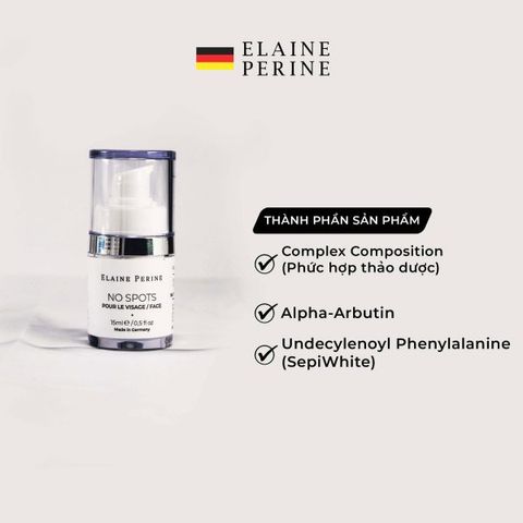 Kem Nám Elaine Perine No Spots 50ml - Chuyên Sâu Làm Sáng Da, Giảm Đốm Nâu, Chống Tăng Sắc Tố, Dành Cho Da Nám, Thâm Sạm