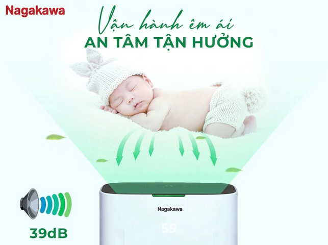 Máy Hút Ẩm Nagakawa NAD8556 16L - Công Suất 370W, Nhằm Giảm Độ Ẩm Hiệu Quả Cho Phòng 25-30m², Tính Năng Sấy Quần Áo