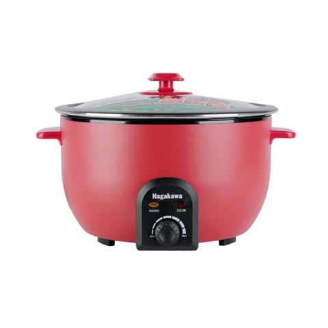 Nồi Lẩu Điện Nagakawa NAG1902 4L - 1300W Đa Chức Năng Nấu Lẩu, Nướng, Chiên Xào - Thiết Kế Hiện Đại, Tiết Kiệm Năng Lượng