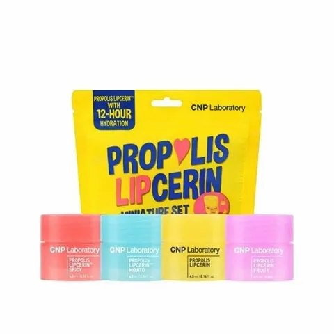 Set 4 Balm Dưỡng Môi CNP Propolis Lipcerin - Chiết Xuất Keo Ong, Hương Vị Độc Đáo, Dưỡng Ẩm Mịn Màng, Bảo Vệ Môi