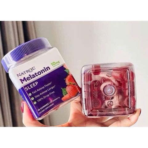 Kẹo hỗ trợ giấc ngủ Natrol Gummies 10mg lọ 90 viên