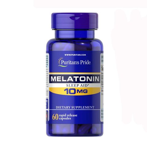 Viên uống hỗ trợ giấc ngủ Puritan's Pride Nighttime Sleep Aid 10mg - Giúp ngủ ngon, giảm căng thẳng, hỗ trợ giấc ngủ tự nhiên, 60 viên