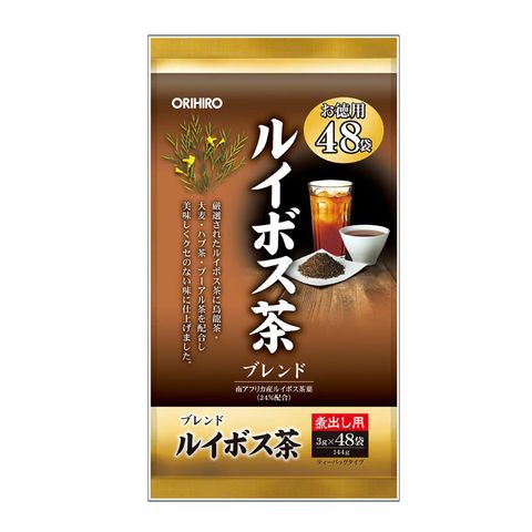 Hồng Trà Rooibos Nam Phi Orihiro - Túi 48 Gói Không Caffeine, Hỗ Trợ Sức Khỏe & Làm Đẹp Da, Trà Thảo Mộc Giàu Khoáng Chất