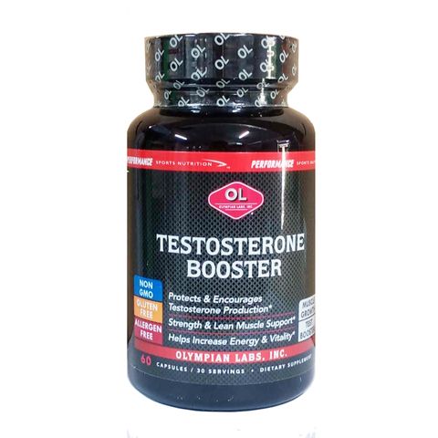 Viên uống tăng cường sức khỏe nam giới Olympian Labs Booster - Bổ sung Vitamin B6, Kẽm và dưỡng chất hỗ trợ sinh lý tự nhiên, 60 viên