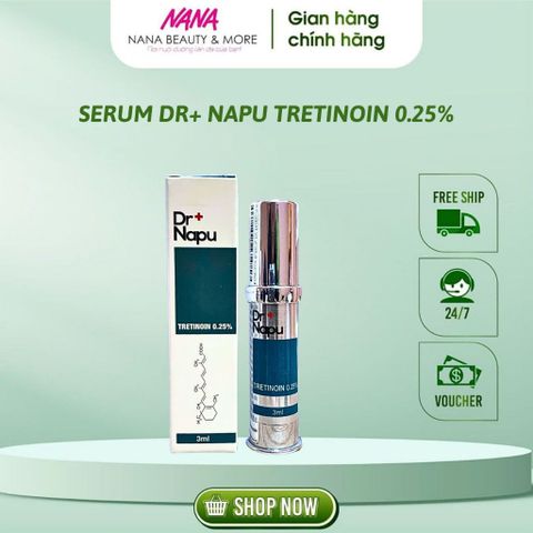 Serum DR NAPU 0.25% dưỡng da trẻ hóa, làm mờ thâm nám và mụn - Tinh chất phục hồi da hiệu quả 3ML & 6ML xuất xứ Hàn Quốc