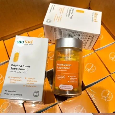 Viên Uống Chống Nắng Murad Bright & Even Supplement 60 Viên - Bảo Vệ Da Khỏi Tia UV, Làm Sáng Và Đều Màu Da Từ Bên Trong