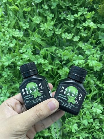 Viên Uống Thơm Miệng Breath Pearls 50 Viên - Giải Pháp Tự Tin Với Hơi Thở Thơm Mát, Tăng Cường Sức Khỏe Răng Miệng
