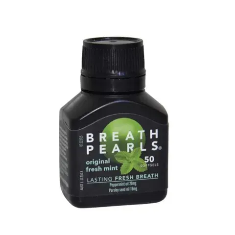 Viên Uống Thơm Miệng Breath Pearls 50 Viên - Giải Pháp Tự Tin Với Hơi Thở Thơm Mát, Tăng Cường Sức Khỏe Răng Miệng