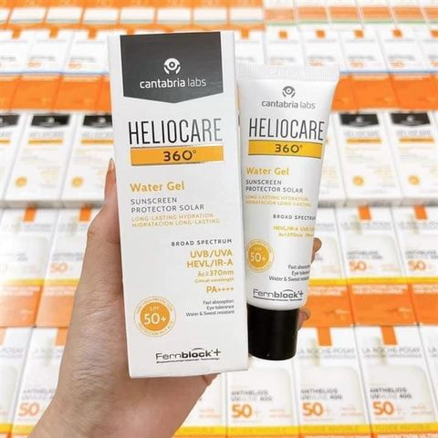 Kcn _ Kem Chống Nắng Heliocare water gel Dưỡng Ẩm, Dành Cho Da Dầu Spf50+ 50ml