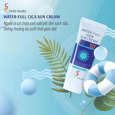 Kem Chống Nắng SL Smile Leader 60ml - Bảo Vệ Da Mụn, Chống UV, Dưỡng Ẩm Cho Da Nhạy Cảm, Hàn Quốc