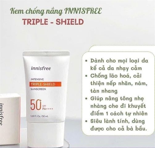 Kem chống nắng innisfree triple shield 50ml