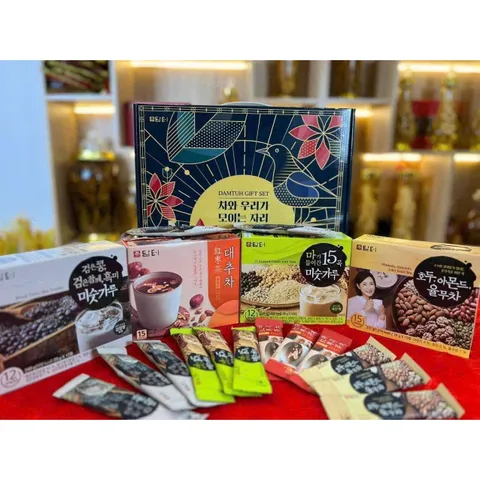 Bộ Quà Tặng Ngũ Cốc Và Trà Damtuh Gift Set Hàn Quốc