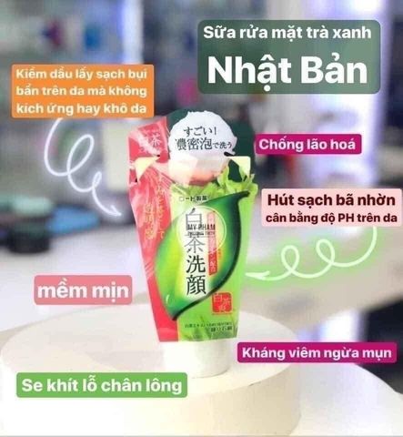 Sữa Rửa Mặt Chiết Xuất Trà Trắng Shirochasou 120G