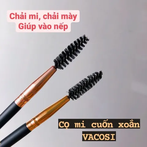 Cọ Mi Uốn Xoăn Vacosi Spoolie BR03 - Cọ Trang Điểm Mascara Chuyên Nghiệp Cho Bờ Mi Dài Và Cong Tự Nhiên