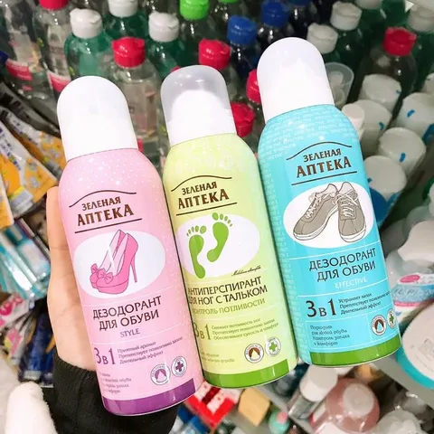 Xịt Khử Mùi Hôi Giày Apteka Nga 150ML - XỊT CHỐNG HÔI CHÂN, GIẦY