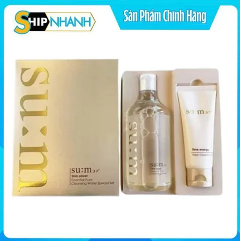 Set Nước Tẩy Trang SUM37 400ml + Sữa Rửa Mặt 100ml - Combo Chăm Sóc Da Hoàn Hảo, Dành Cho Da Nhạy Cảm