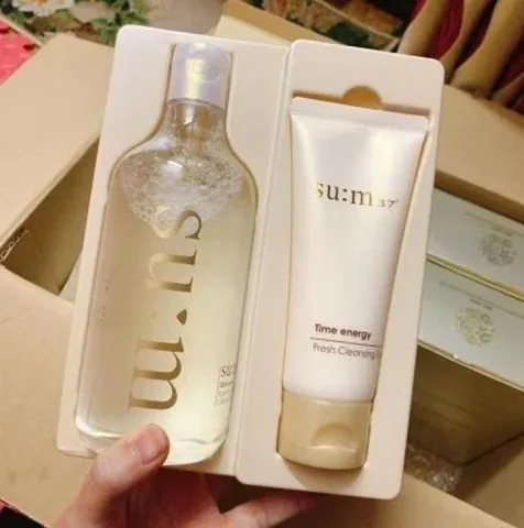 Set Nước Tẩy Trang SUM37 400ml + Sữa Rửa Mặt 100ml - Combo Chăm Sóc Da Hoàn Hảo, Dành Cho Da Nhạy Cảm