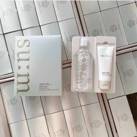 Set Nước Tẩy Trang SUM37 400ml + Sữa Rửa Mặt 100ml - Combo Chăm Sóc Da Hoàn Hảo, Dành Cho Da Nhạy Cảm