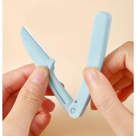 Bộ 3 Dao tỉa lông mày, dạng gập dễ sử dụng dao tém chân mày
