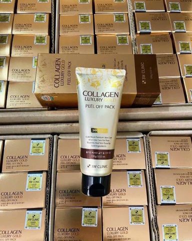Mặt Nạ 3W Clinic Collagen Luxury Gold Peel Off Pack 100g - Dưỡng ẩm, làm sáng da, trẻ hóa, chăm sóc da cao cấp từ Hàn Quốc