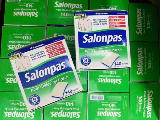 Miếng Dán Giảm Đau Salonpas Pain Relieving Patch 140 Miếng - Sản Phẩm Hỗ Trợ Giảm Đau Hiệu Quả Từ Mỹ