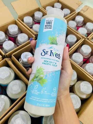 Sữa Tắm Tẩy Tế Bào Chết St. Ives Body Wash Mỹ - 650ml, Sạch Da Tươi Mát, An Toàn Cho Da Nhạy Cảm
