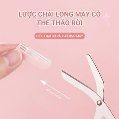 Bộ Dụng Cụ Cắt Tỉa Lông Mày Cao Cấp - Kéo và Lưỡi Dao Cạo Tiện Lợi, Chăm Sóc Sắc Đẹp Tại Nhà, Dành Cho Tín Đồ Làm Đẹp