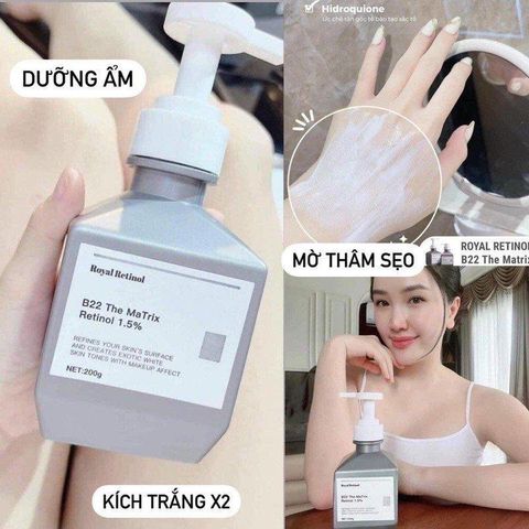 Kem Dưỡng Trắng Da Body Royal Retinol B22 200g - Sáng Da Hiệu Quả, Chăm Sóc Da Khỏe Mạnh, Xuất Xứ Hàn Quốc