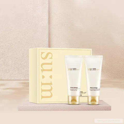Set Tẩy Da Chết và Sửa Rửa Mặt Sum Vàng - Time Energy Peeling Gel 100ml - Giúp Sạch Da, Tươi Sáng và Mềm Mịn Da