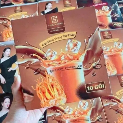 CÀ PHÊ HÒA TAN LAURA NẤM LINH CHI-ĐÔNG TRÙNG HẠ THẢO NHẬT KIM ANH