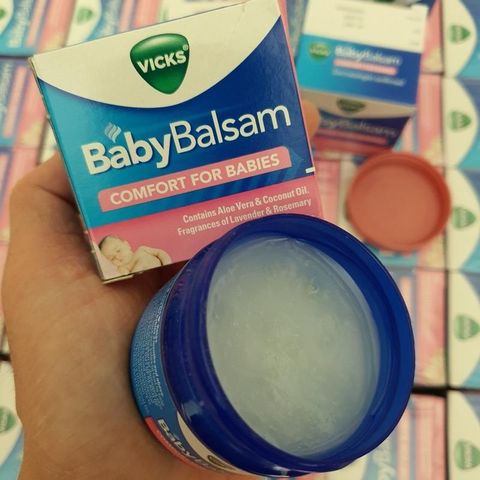 Dầu Bôi Giữ Ấm Giảm Ho Cho Trẻ Vicks Baby Balsam