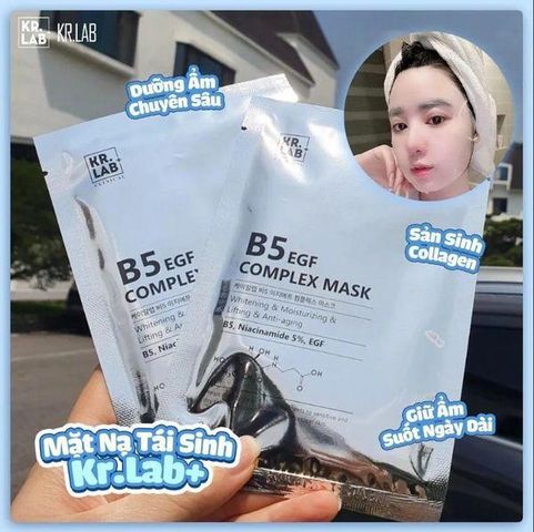Sét 10 Mặt Nạ B5 Kr.Lab - Cấp Ẩm và Phục Hồi Dưỡng Trắng Da - Sản Phẩm Chăm Sóc Da Từ Hàn Quốc