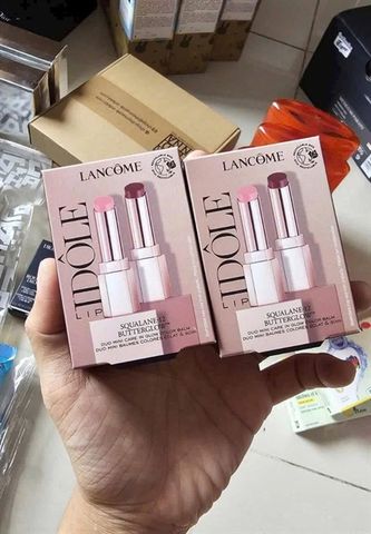 Set 2 thỏi son dưỡng mini Lancome Idole Lip Duo Mini Butter Glow (màu 10 + 60) 222858