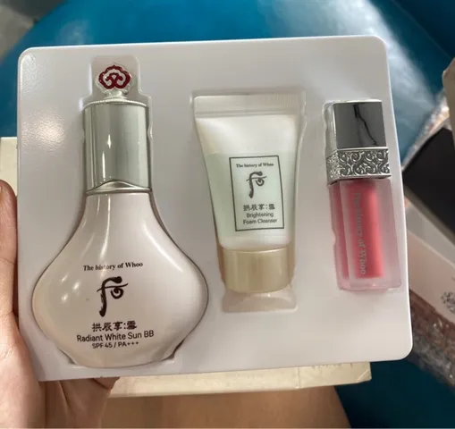 Set Kem Nền Chống Nắng, Sữa Rửa Mặt, Son The History of Whoo 222960