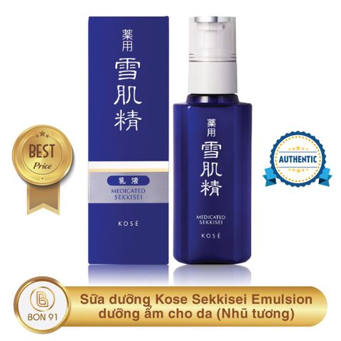 Sữa dưỡng Kose Sekkisei Emulsion dưỡng ẩm cho da